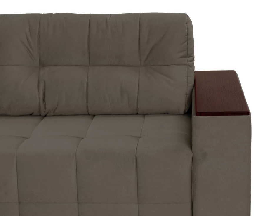 Диван-кровать Элегант, песочно-серый, 253х106х99 см (изображение №7)