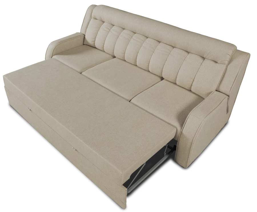 Прямой диван-кровать Блистер, раскладной,  светло-песочный, 231х96х96 см (изображение №7)
