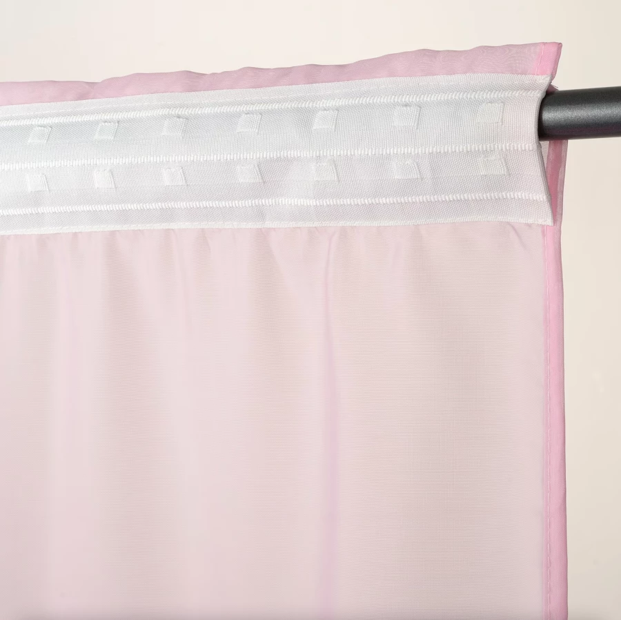 Гардина - аналог IKEA REVLUMMER, 300х300 см, розовый ИКЕА (изображение №4)