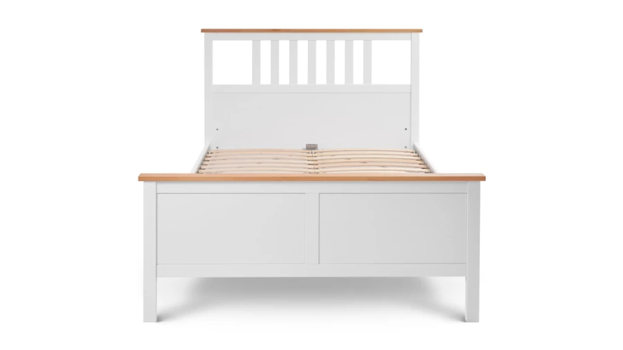 Кровать - аналог IKEA HEMNES / ХЕМНЭС/ ХЕМНЕС / КЫМОР / ИКЕА 140х200 см, белый/светло-коричневый (изображение №2)