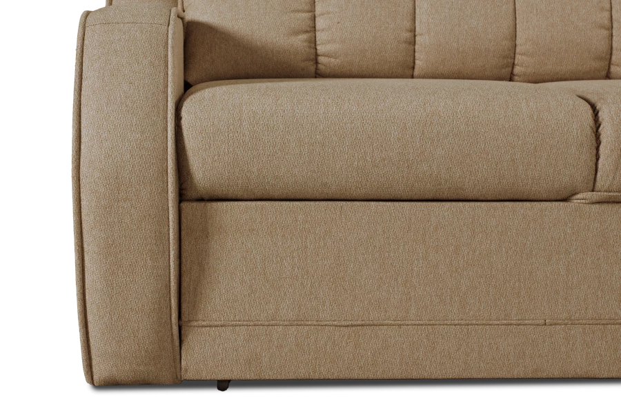 Прямой диван-кровать Блистер, раскладной, какао,  231х96х96 см (изображение №4)