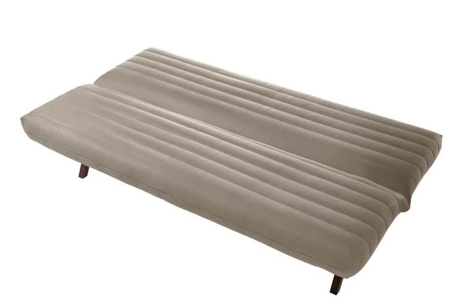 Диван-кровать Каир (БД), серо-песочный, замша, 188х73х88 см (изображение №9)