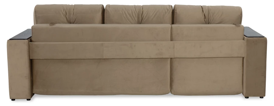 Прямой диван-кровать Спинер, раскладной, какао, 256х108х90 см (изображение №13)