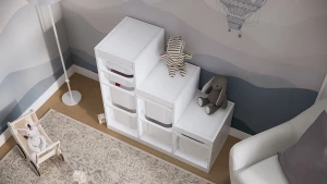 Каркас стеллажа - аналог IKEA TROFAST/ТРУФАСТ/СЫНОД, 94x91x44см,  белый