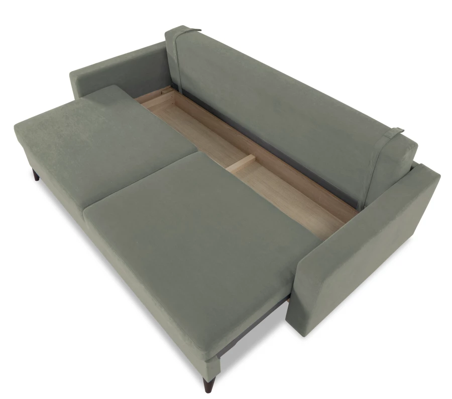 Диван-кровать Фидель, серый, 231х103х98 см (изображение №7)