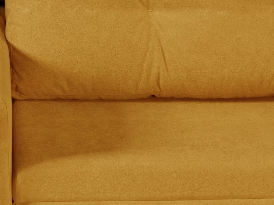 Диван-кровать Юнат 120, раскладной, желтый с мелкими разводами, 142х87х94 см (изображение №4)