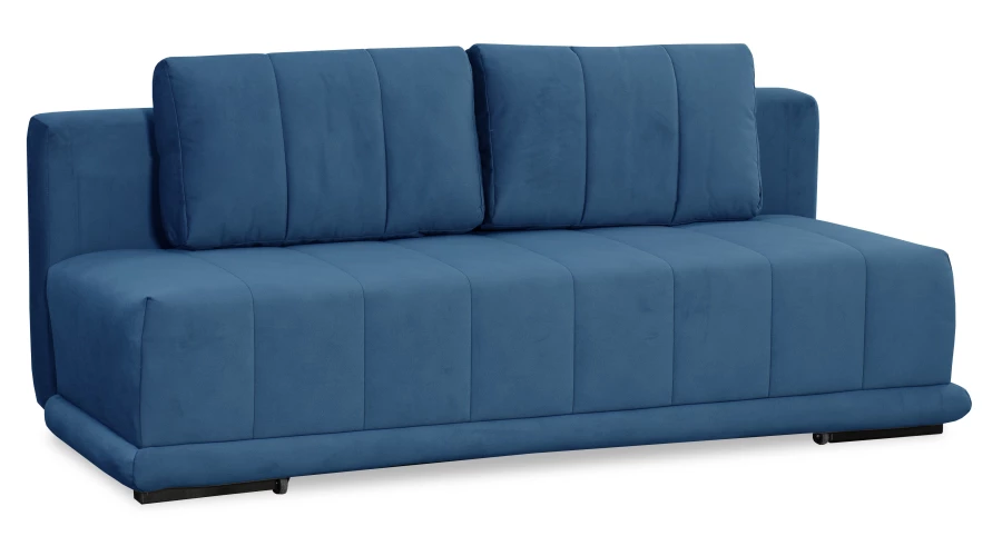Диван-кровать Флорида, велюровый, синий, 201х90х90 см (изображение №3)