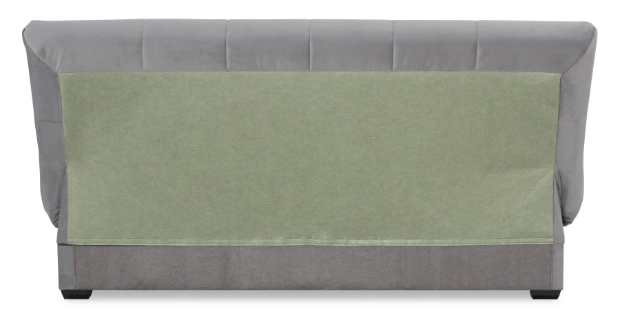 Прямой диван-кровать Аккорд, велюровый, раскладной, серый, 192х100х95 см (изображение №10)