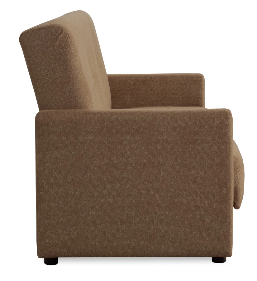 Диван-кровать Квин, раскладной, с ящиком для белья,  коричневый-велюр, 216х84х85 см (изображение №4)