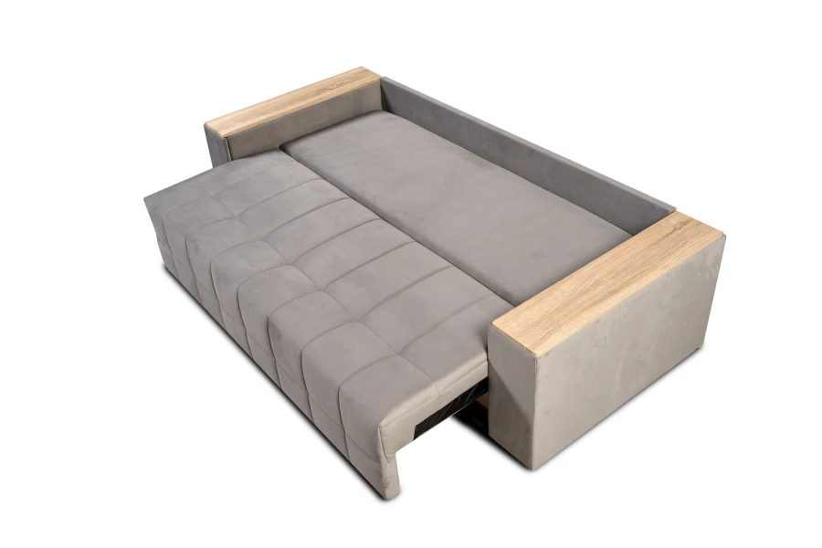 Диван-кровать Элегант 2022, серый 253х106х99 см (изображение №7)