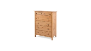 Комод с 6 ящиками - аналог IKEA HEMNES / ХЕМНЭС/ ХЕМНЕС / КЫМОР / ИКЕА 108х131х50 см, белый/светло-коричневый