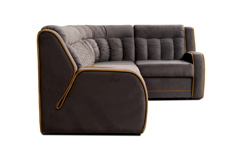 Угловой диван-кровать Блистер 2, песочно-серый, 259х183х97 см (изображение №7)