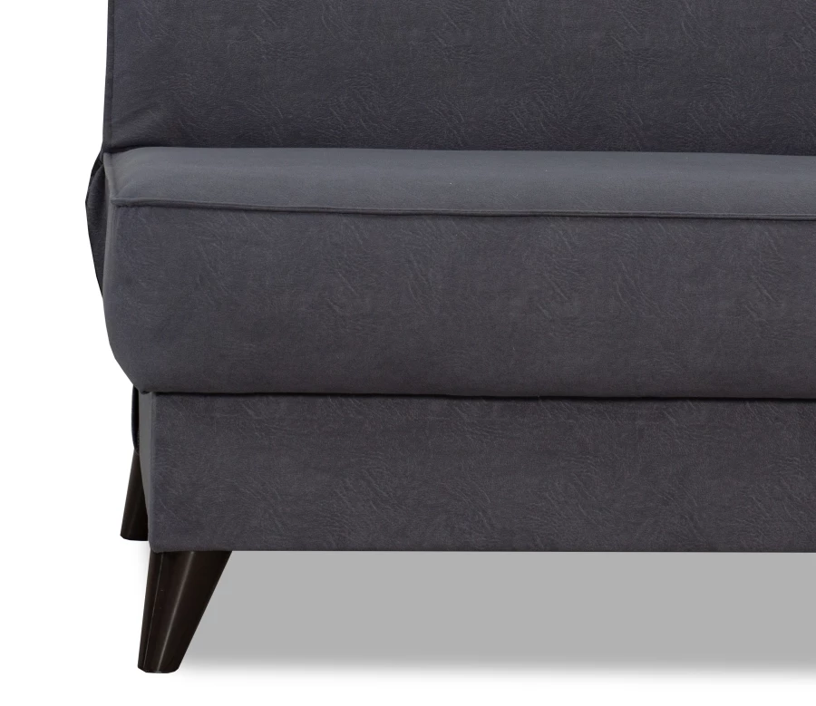 Прямой диван Наварра 2, темно серый с мелкими разводами 187х87х90 см (изображение №3)