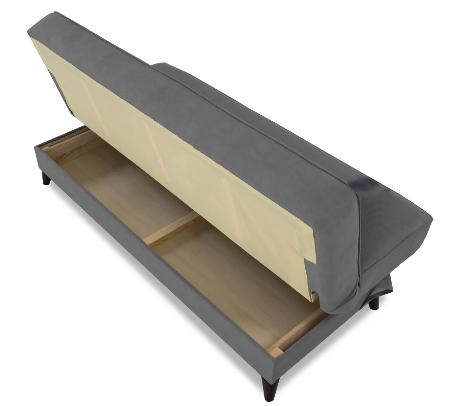 Прямой диван Наварра 2 , серый с мелкими разводами 187х87х90 см (изображение №7)