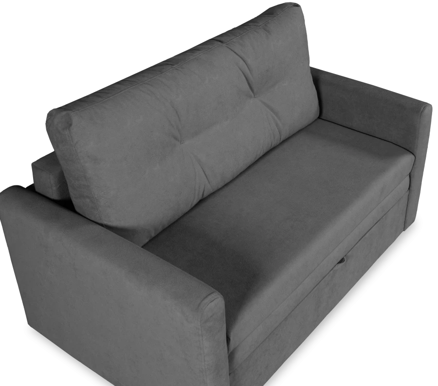 Диван-кровать Юнат 120, раскладной, серый с мелкими разводами, 142х87х94 см (изображение №8)