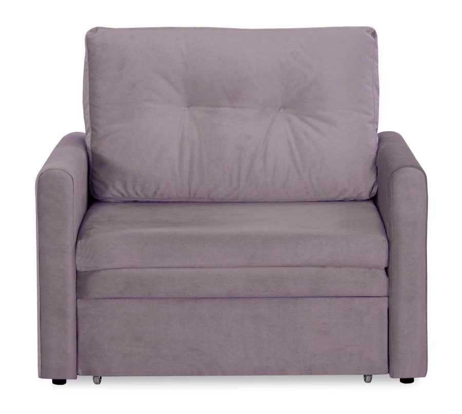 Прямой диван-кровать Юнат 2, раскладной, какао, 106х87х94 см (изображение №3)