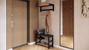 Второе фото. Полка для обуви - аналог IKEA/МИЧА/ИКЕА, 85x34см, черный