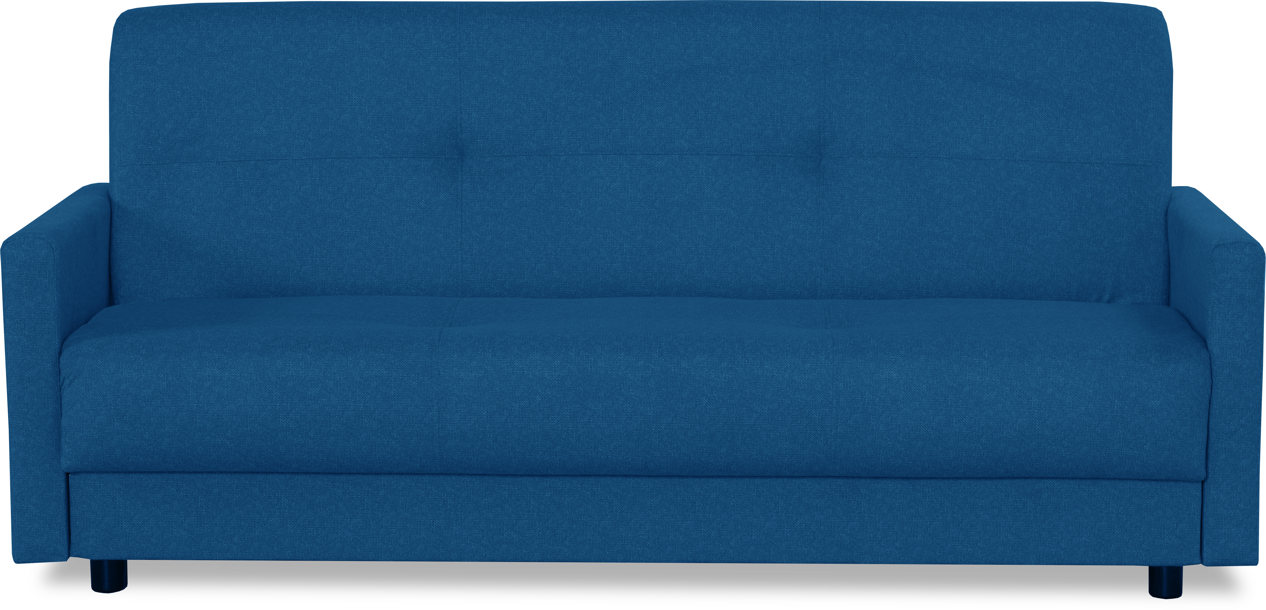 Диван-кровать Квин с ящиком для белья,  синий велюр, 216х84х85 см