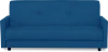Диван-кровать Квин с ящиком для белья,  синий велюр, 216х84х85 см