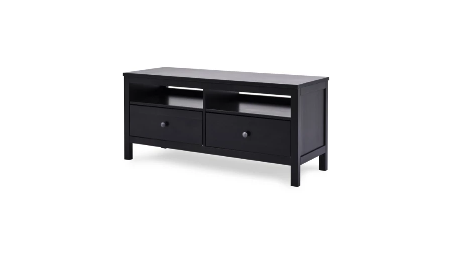 Тумба под ТВ - аналог IKEA HEMNES / ХЕМНЭС/ ХЕМНЕС / КЫМОР / ИКЕА 124х57х47 см, черный (изображение №1)