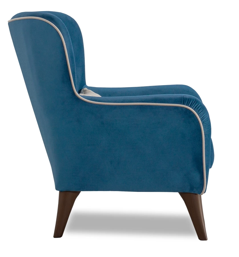 Кресло мягкое Вояж 7, анатомическое, синий, 72х94х94 см (изображение №5)