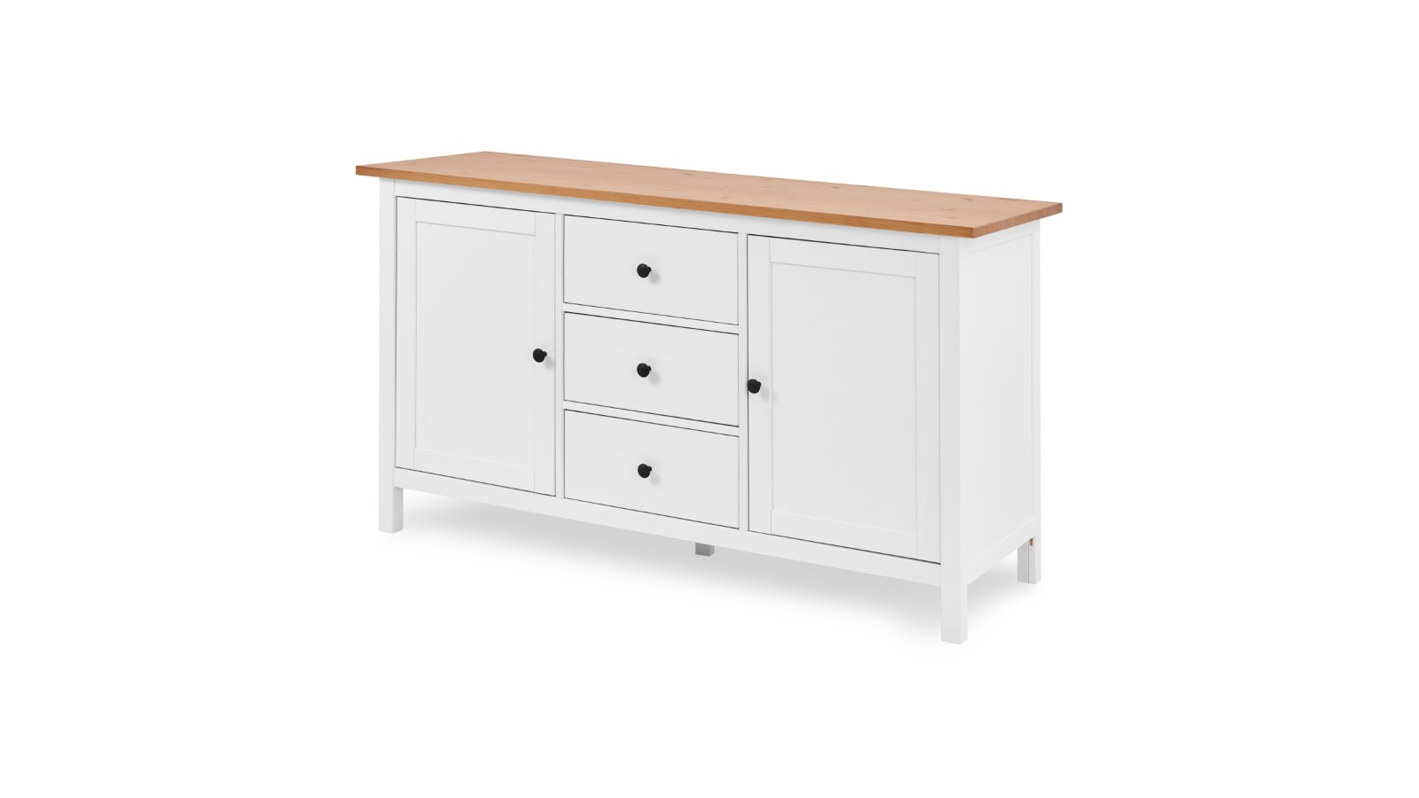 Сервант - аналог IKEA HEMNES / ХЕМНЭС/ ХЕМНЕС / КЫМОР / ИКЕА 157х89х47 см, белый/светло коричневый