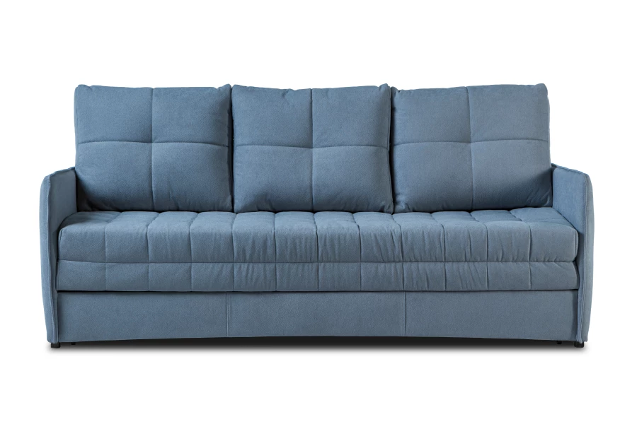 Диван-кровать Панда, велюровый, раскладной, синий, 215х92х100 см (изображение №6)