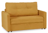 Диван-кровать Юнат 120, раскладной, желтый с мелкими разводами, 142х87х94 см