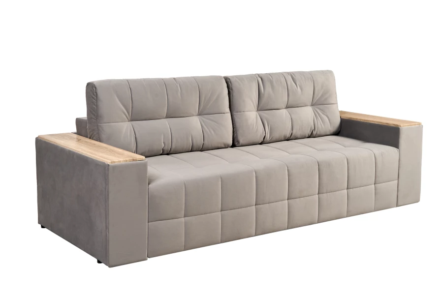 Диван-кровать Элегант 2022, серый 253х106х99 см (изображение №2)