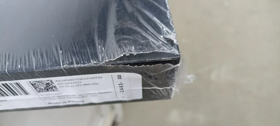Полка настенная без ножки - IKEA LACK/ЛАКК ИКЕА, 110x26 см, черный. Товар уцененный (изображение №8)
