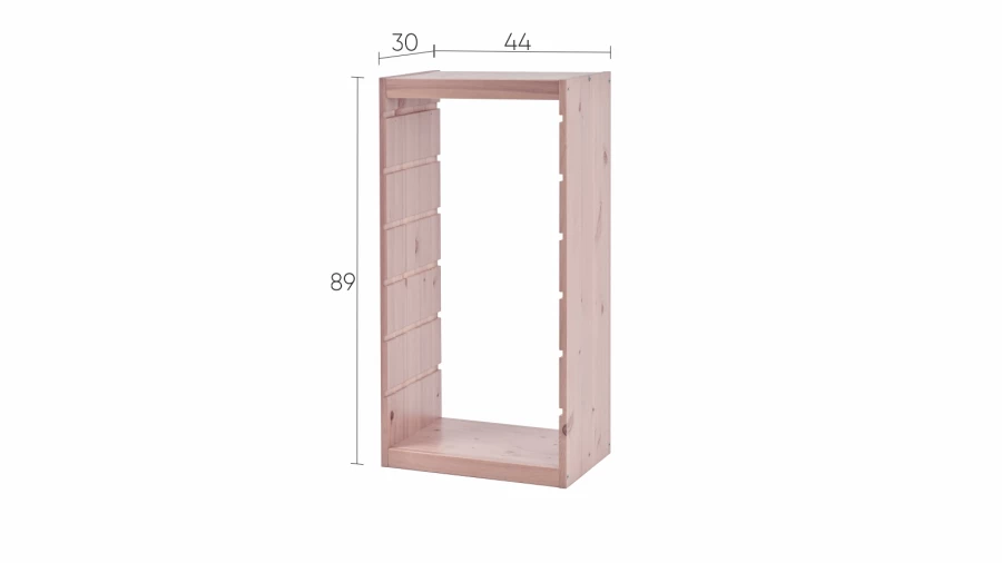 Каркас стеллажа - аналог IKEA TROFAST/ТРУФАСТ/СЫНОД, 44x91x30см, светло-бежевый (изображение №6)