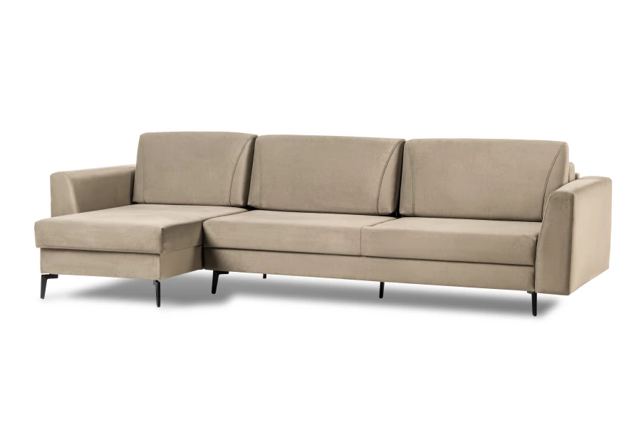 Диван-кровать Тенериф 2, велюровый, раскладной, какао велюр, 315х157х70 см (изображение №3)