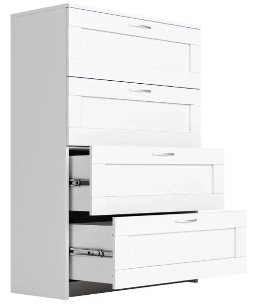 Комод 4 ящика СИРИУС - аналог IKEA BRIMNES, белый (изображение №2)