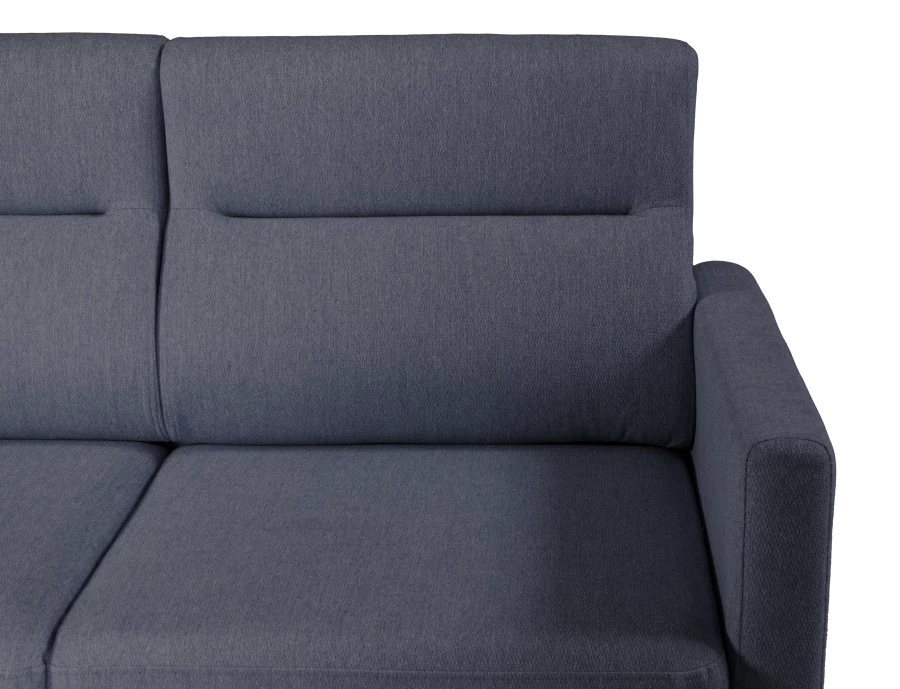 Диван-кровать Марсель велюровый, синий, 223х90х99 см (изображение №8)