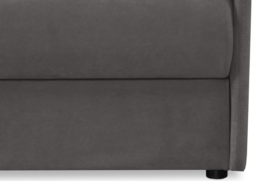 Диван-кровать Орлеан велюровый, раскладной, с ящиком для белья, механизм Книжка, светло песочный велюр, 198х88х81 см (изображение №8)