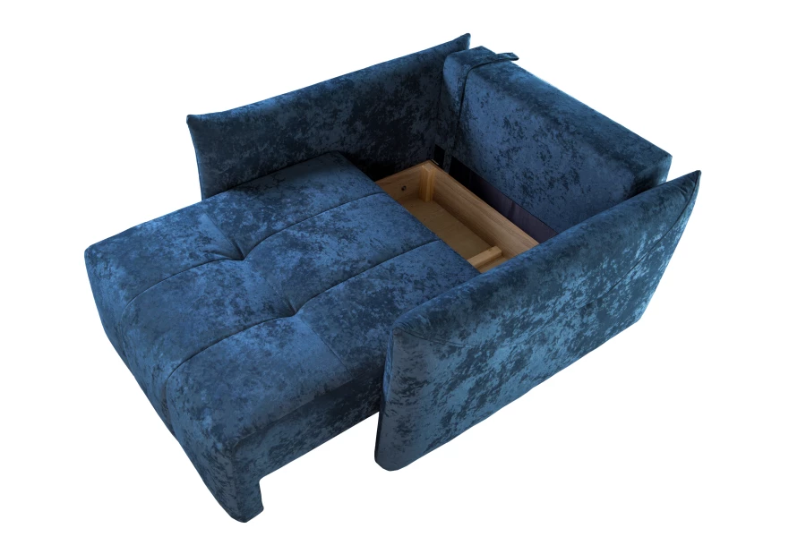 Кресло Таип 2, темно-синий велюр, 138х128х86 см (изображение №7)