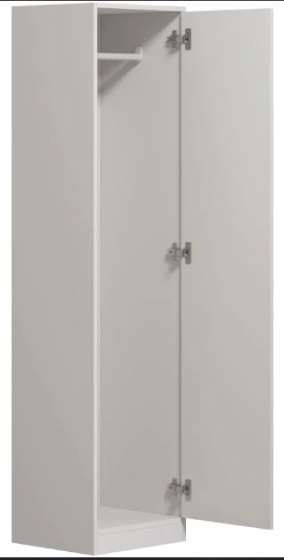 Шкаф ОРИОН 1 дверь - аналог IKEA KLEPPSTAD, 175,2x55x41.3 см, белый (изображение №3)