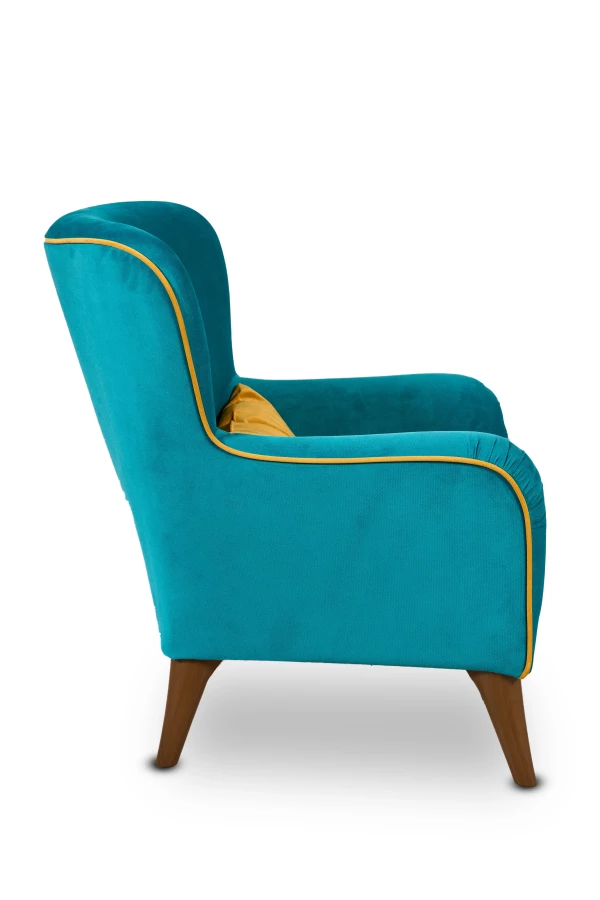 Кресло мягкое Вояж 7, анатомическое, бирюзовый, 72х94х94 см (изображение №6)