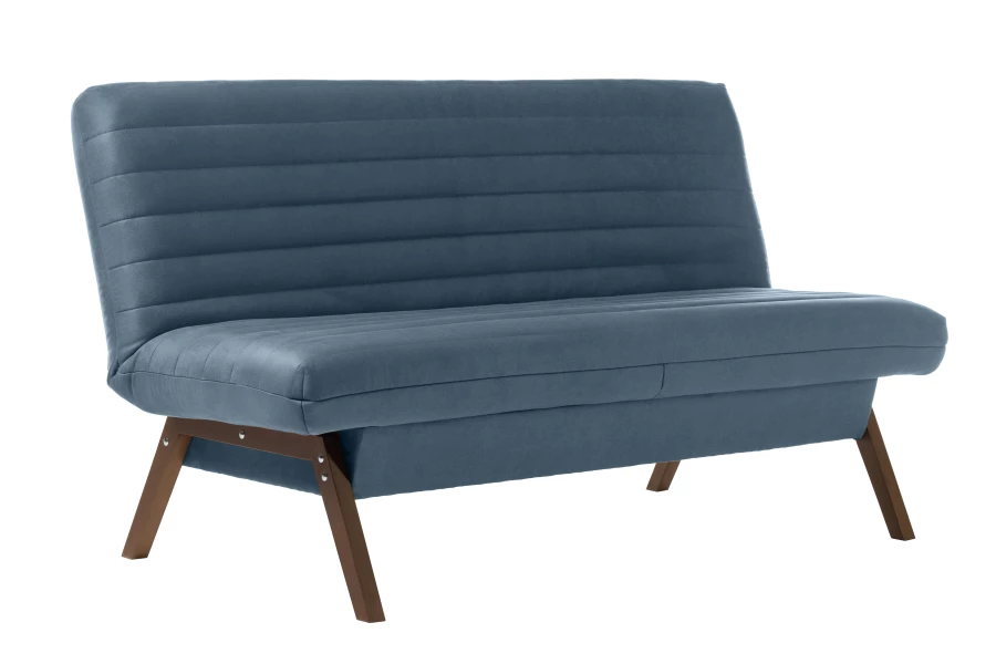 Диван Каир, сине-серая замша, 168х73х88 см (изображение №2)