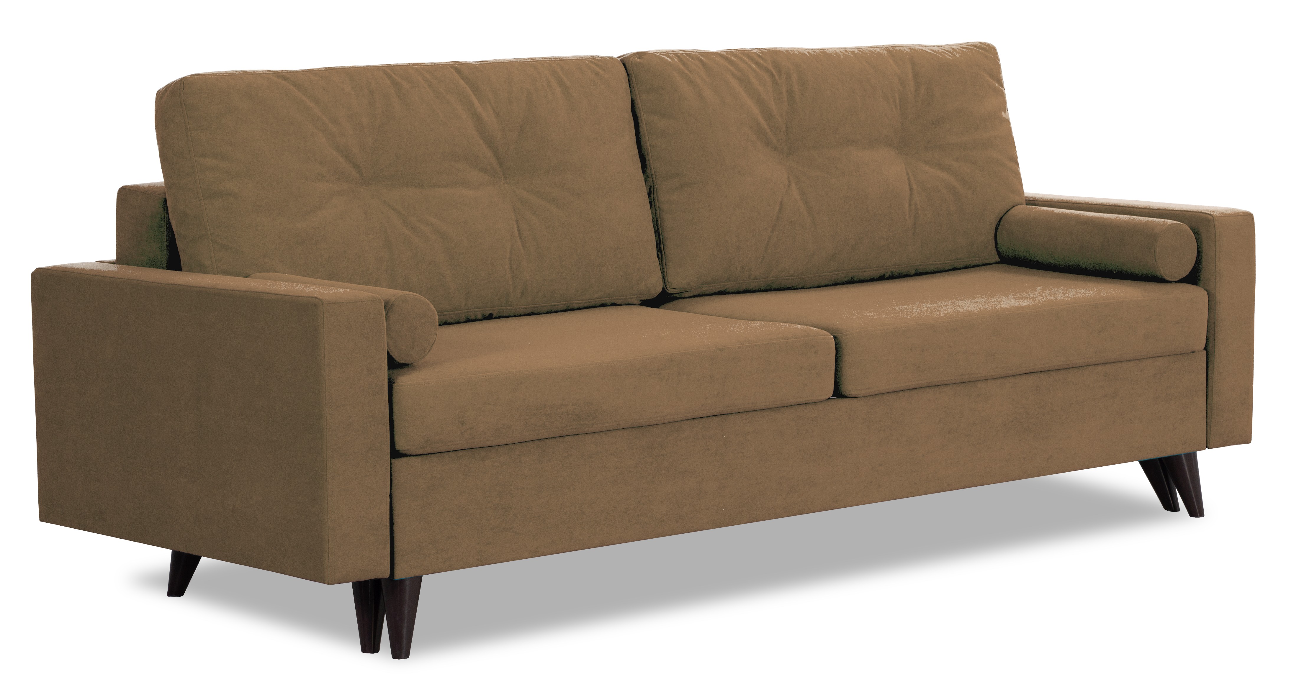 Диван-кровать Фидель, бежево-коричневый, 231х103х98 см