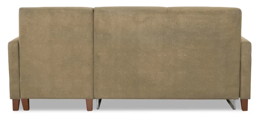 Диван-кровать Марсель со спальным местом, серо-песочный 228х97х160 см (изображение №8)