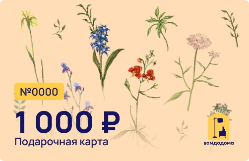 Подарочная карта на 1 000 руб. (дизайн Поле) (изображение №1)