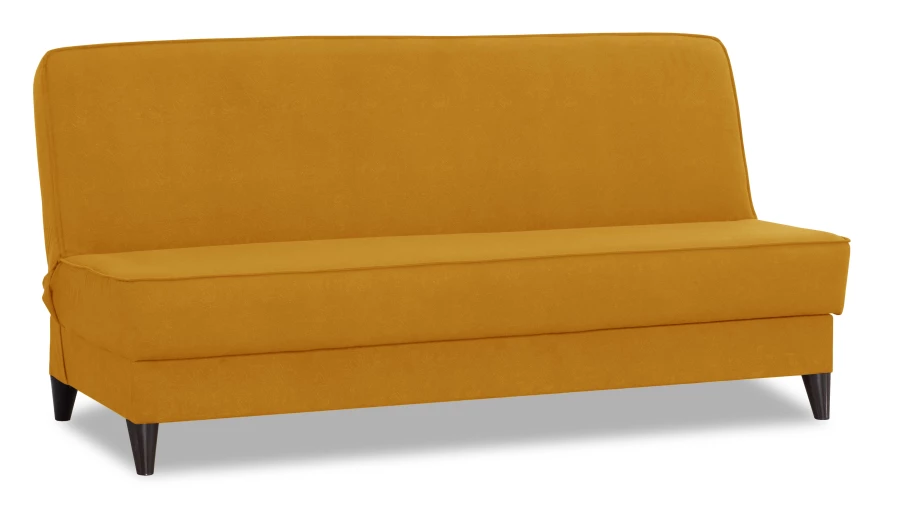 Прямой диван Наварра 2, жёлтый с мелкими разводами 187х87х90 см (изображение №4)