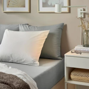 Простыня натяжная - аналог IKEA DVALA, 140х200, серый