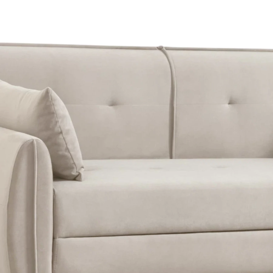 Диван - кровать раскладной Тога, бежевый, 170х92х82 см (изображение №7)