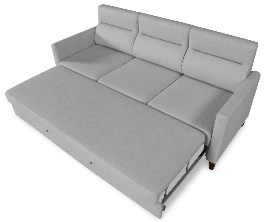 Диван-кровать Марсель велюровый, серый,  223х90х99 см (изображение №10)