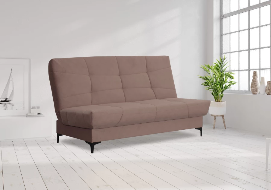 Диван-кровать Ривьера, кофейно-песочно-серый, 192х95х105 см (изображение №11)