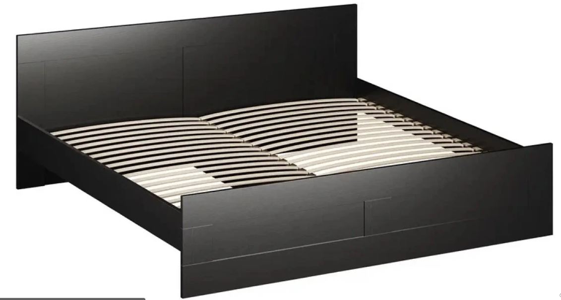 Кровать двойная ОРИОН - аналог IKEA BRIMNES 160х200 см, Дуб Венге