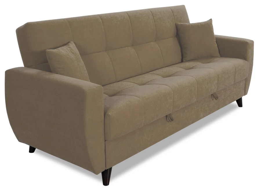 Диван-кровать Бетти 2, велюровый, раскладной, какао, 236х88х96 см (изображение №9)