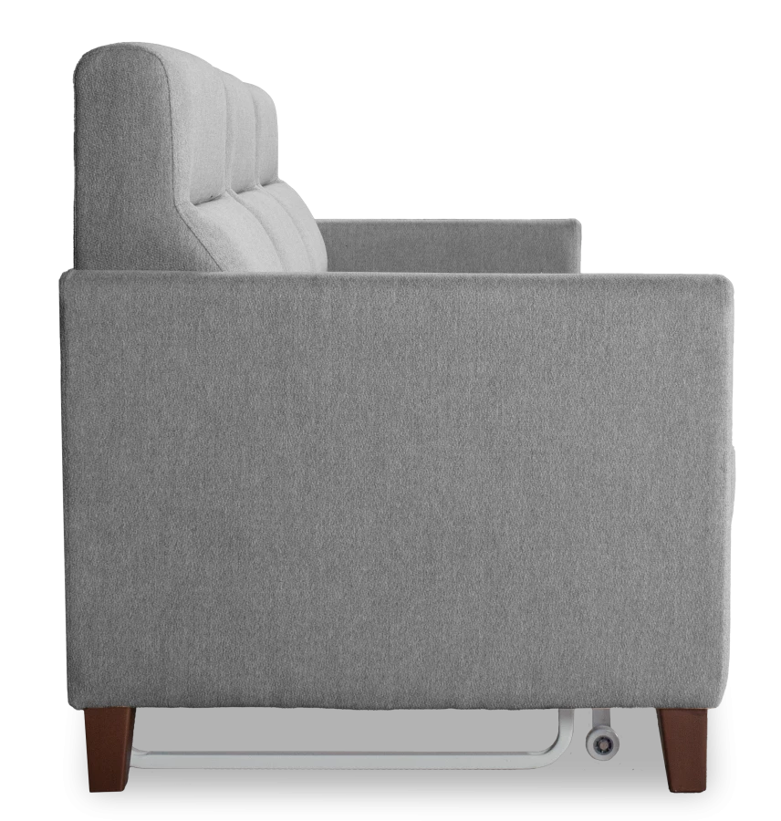 Диван-кровать Марсель велюровый, серый,  223х90х99 см (изображение №6)